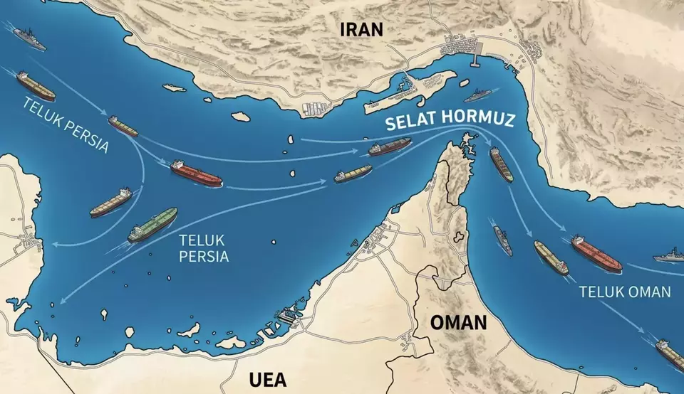 Jalur Perairan Yang Sempit Pada Sebuah Selat Hormuz