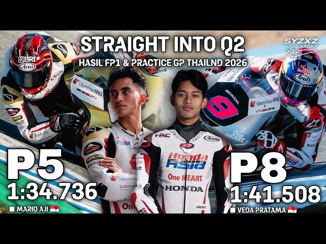 Veda Pratama & Mario Aji Lolos Q2 di Practice MotoGP Brasil 2026