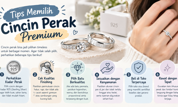 Cincin Perak Premium, Bikin Tangan Makin Anggun