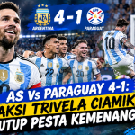 AS Vs Paraguay 4-1: Aksi Trivela Ciamik Tutup Pesta Kemenangan